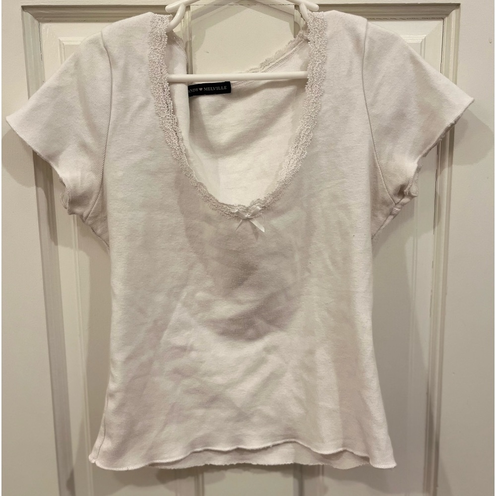 Brandy Ribbed Tie Shirt